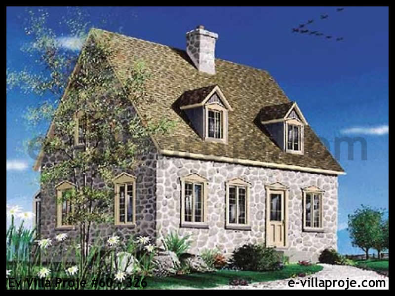 CVL-60-326 • 130 m² 3+1 Dubleks Çelik Villa - Mimari Kat Planı ve Dış Cephe