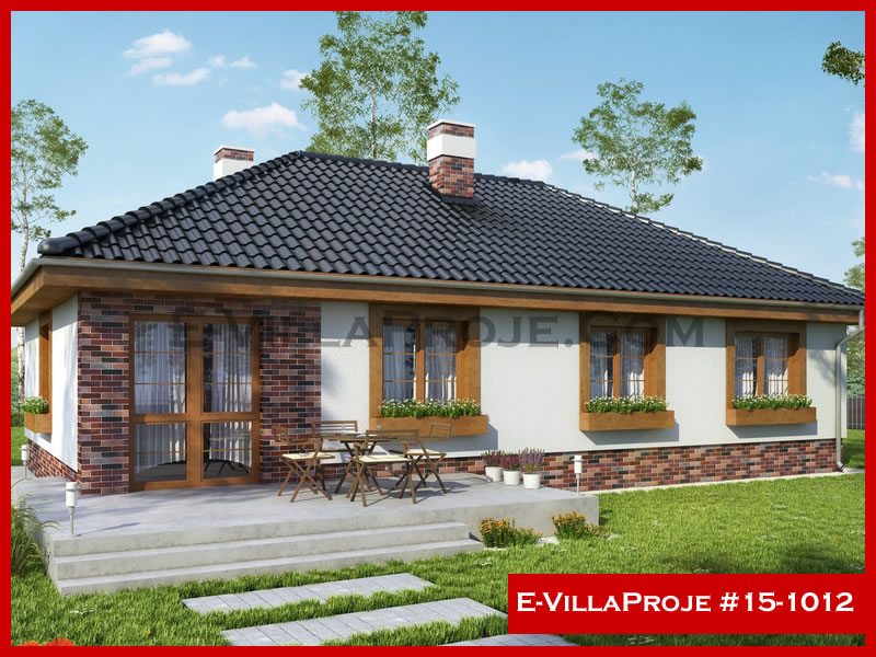 CVL-15-1012 • 130 m² 3+1 Tek Katlı Çelik Villa - Mimari Kat Planı ve Dış Cephe