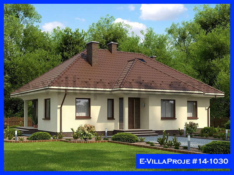 CVL-14-1030 • 130 m² 3+1 Tek Katlı Çelik Villa - Mimari Kat Planı ve Dış Cephe