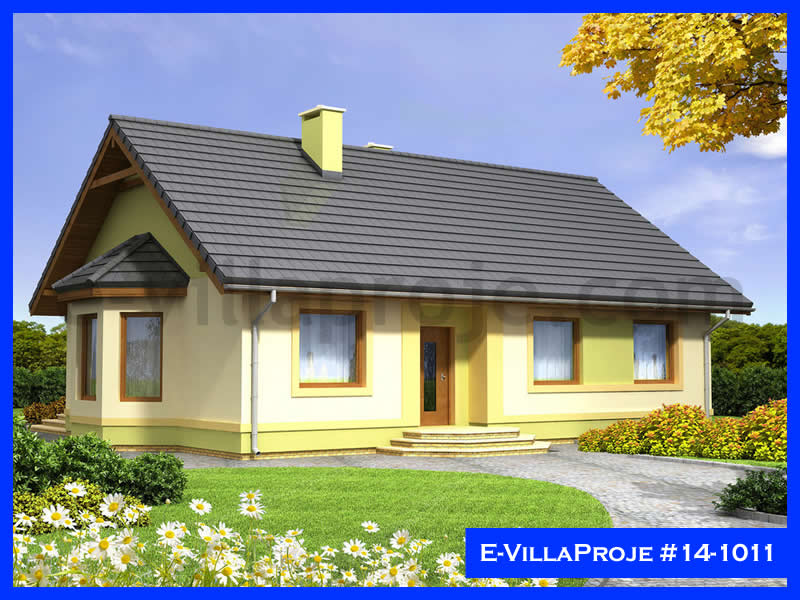 CVL-14-1011 • 132 m² 3+1 Tek Katlı Çelik Villa - Mimari Kat Planı ve Dış Cephe