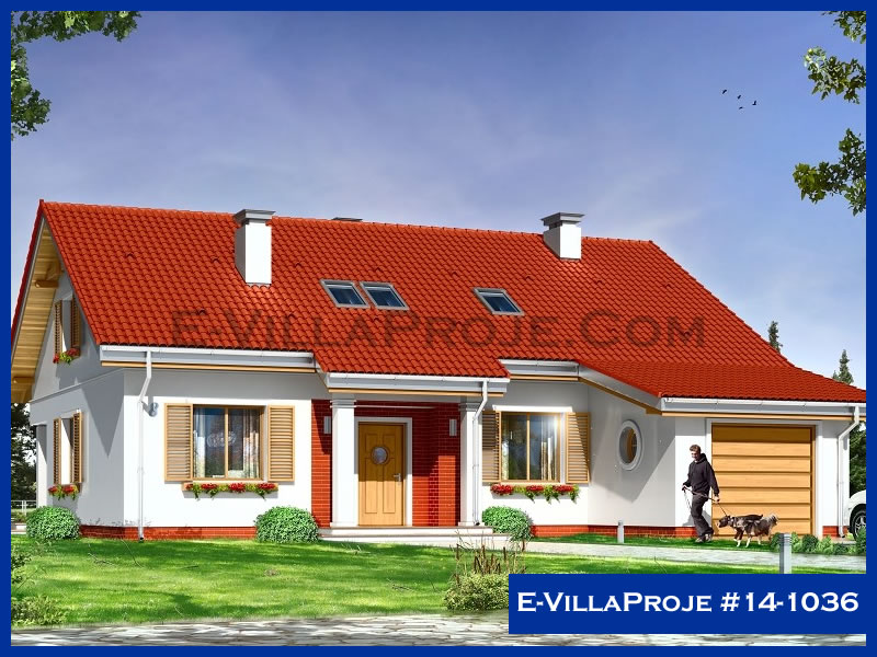 CVL-14-1036 • 132 m² 3+1 Tek Katlı Çelik Villa - Mimari Kat Planı ve Dış Cephe