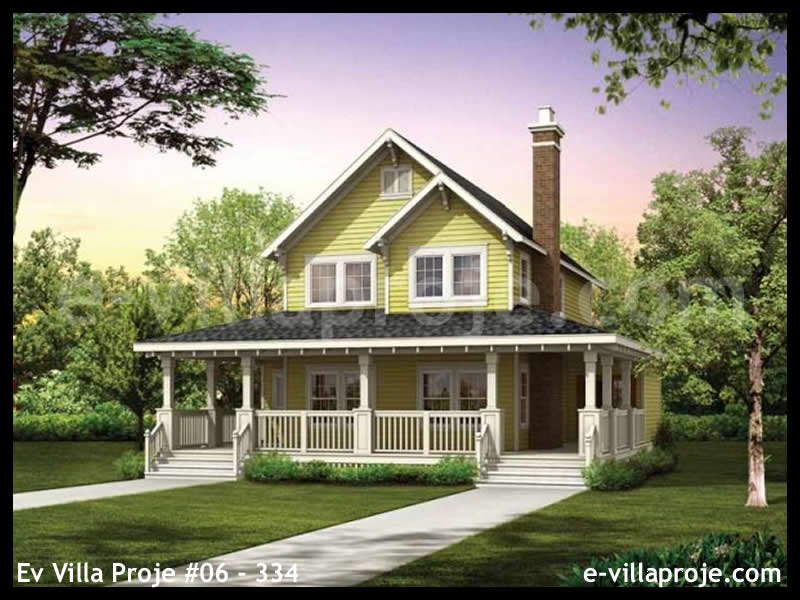 CVL-06-334 • 134 m² 3+1 Dubleks Çelik Villa - Mimari Kat Planı ve Dış Cephe