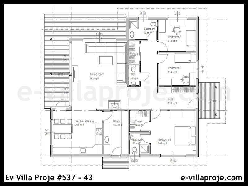 CVL-537-43 Kat Planı ve Görsel 2