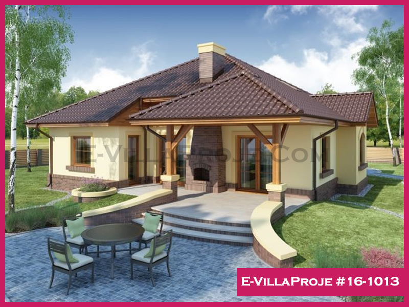 CVL-16-1013 • 135 m² 3+1 Tek Katlı Çelik Villa - Mimari Dış Cephe ve Kat Planı