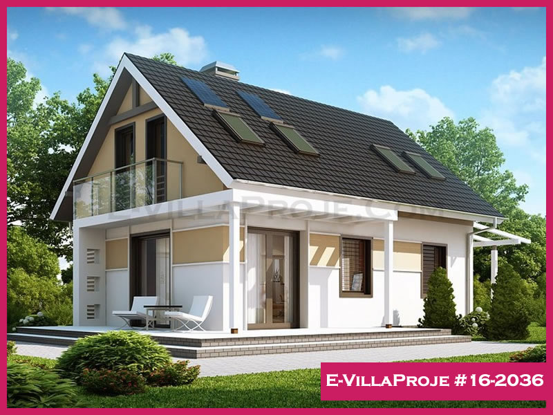 CVL-16-2036 • 136 m² 3+1 Dubleks Çelik Villa - Mimari Kat Planı ve Dış Cephe