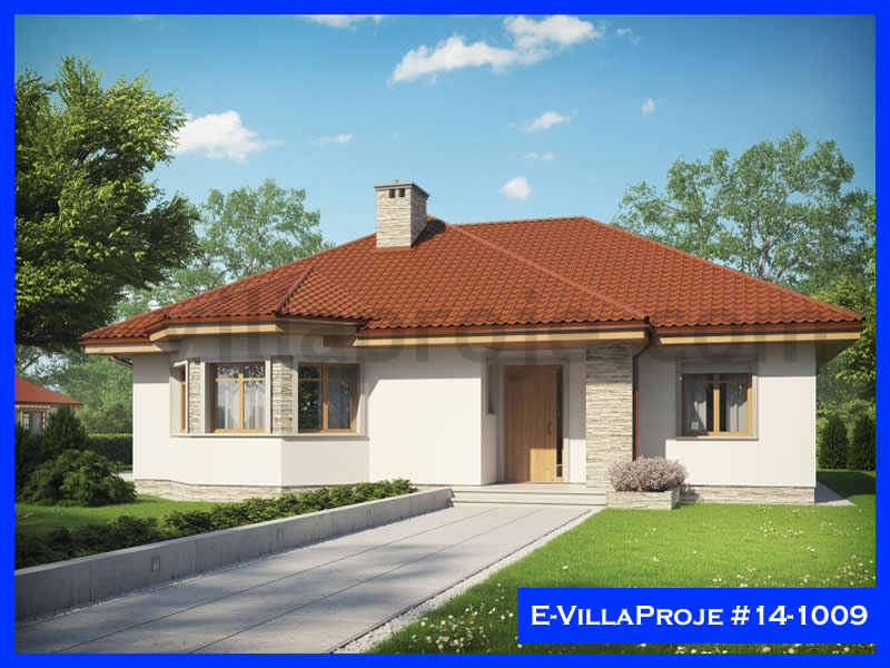 CVL-14-1009 • 136 m² 3+1 Tek Katlı Çelik Villa - Mimari Kat Planı ve Dış Cephe