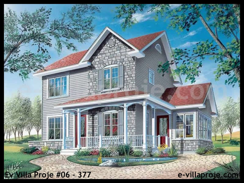 CVL-06-377 • 137 m² 3+1 Dubleks Çelik Villa - Mimari Kat Planı ve Dış Cephe