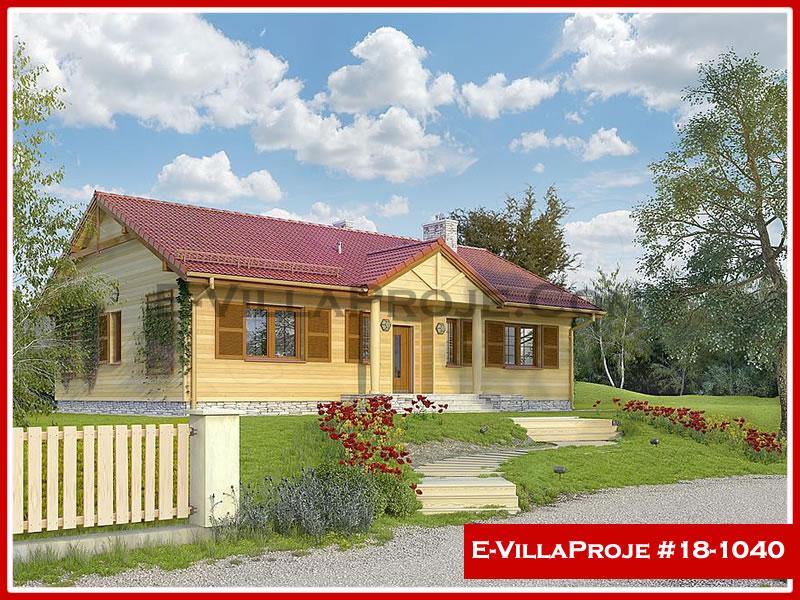 CVL-18-1040 • 137 m² 3+1 Tek Katlı Çelik Villa - Mimari Kat Planı ve Dış Cephe