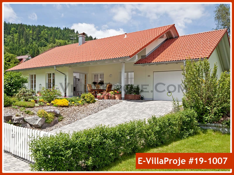 CVL-19-1007 • 137 m² 3+1 Tek Katlı Çelik Villa - Mimari Kat Planı ve Dış Cephe