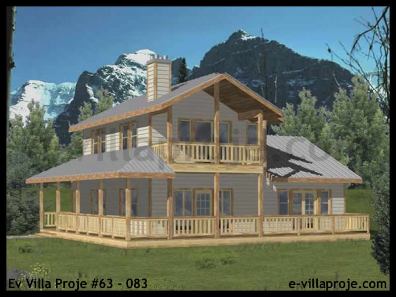 CVL-63-083 • 138 m² 3+1 Dubleks Çelik Villa - Mimari Kat Planı ve Dış Cephe