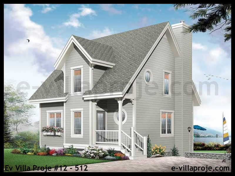 CVL-13-199 • 138 m² 3+1 Dubleks Çelik Villa - Mimari Kat Planı ve Dış Cephe
