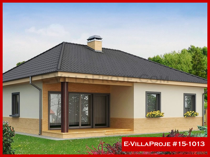 CVL-15-1013 • 138 m² 3+1 Tek Katlı Çelik Villa - Mimari Kat Planı ve Dış Cephe