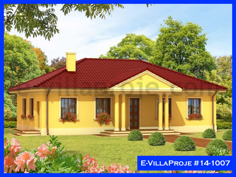 CVL-14-1007 • 138 m² 3+1 Tek Katlı Çelik Villa - Mimari Kat Planı ve Dış Cephe