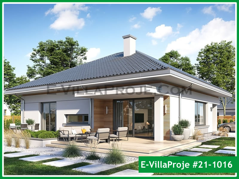 CVL-21-1016 • 138 m² 3+1 Tek Katlı Çelik Villa - Mimari Kat Planı ve Dış Cephe