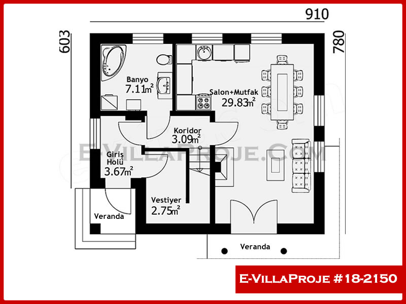 CVL-18-2150 Kat Planı ve Görsel 2