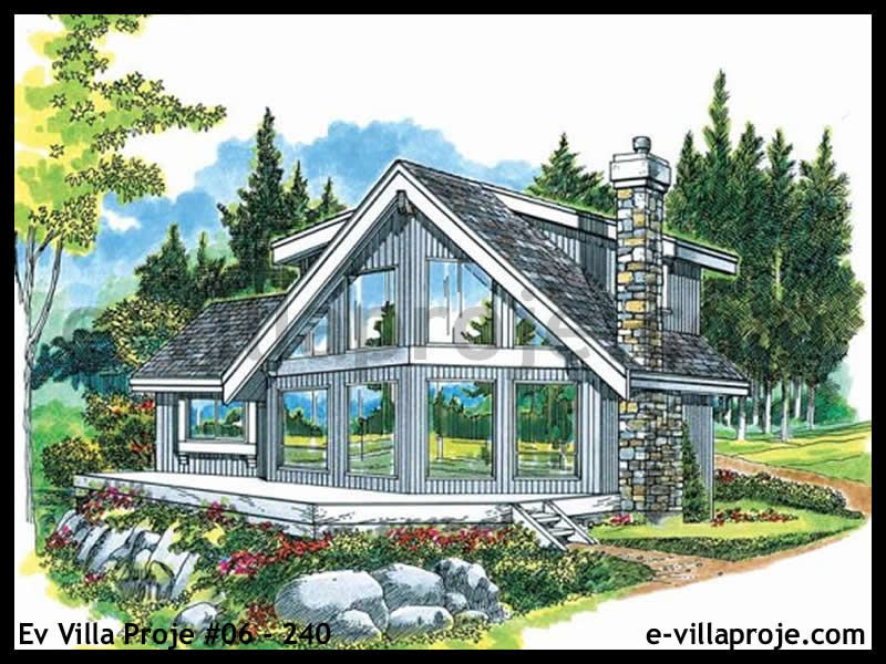 CVL-06-240 • 139 m² 3+1 Tek Katlı Çelik Villa - Mimari Kat Planı ve Dış Cephe