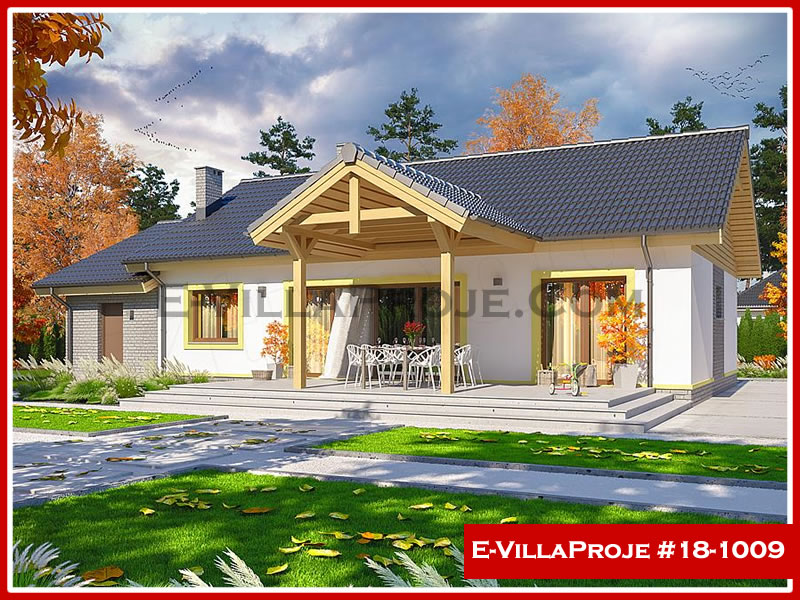 CVL-18-1009 • 139 m² 3+1 Tek Katlı Çelik Villa - Mimari Kat Planı ve Dış Cephe