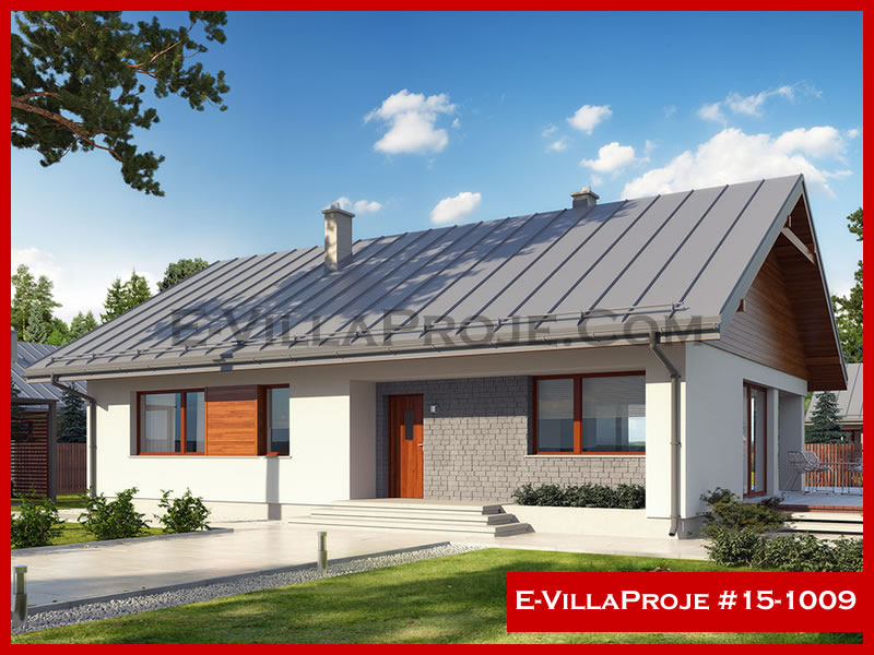 CVL-15-1009 • 140 m² 4+1 Tek Katlı Çelik Villa - Mimari Kat Planı ve Dış Cephe