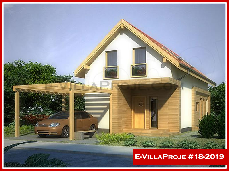 CVL-18-2019 • 141 m² 4+1 Dubleks Çelik Villa - Mimari Kat Planı ve Dış Cephe