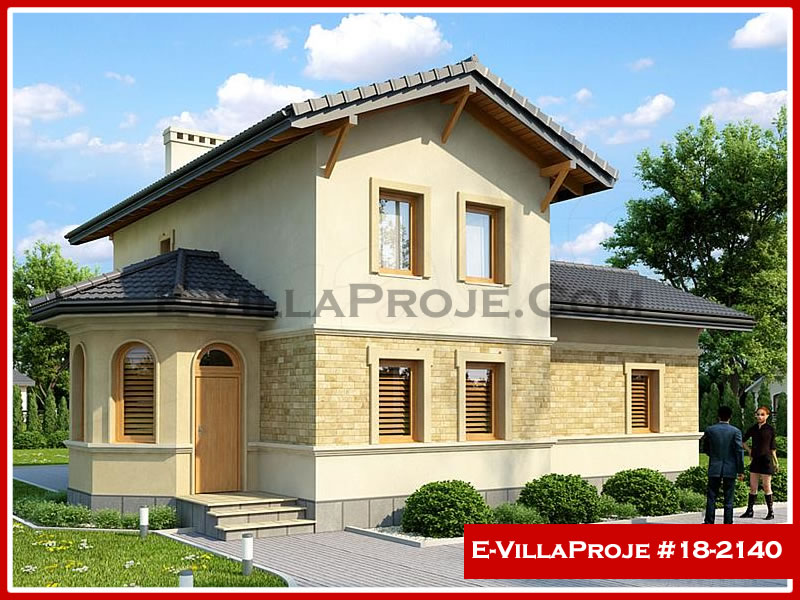 CVL-18-2140 • 141 m² 4+1 Dubleks Çelik Villa - Mimari Kat Planı ve Dış Cephe