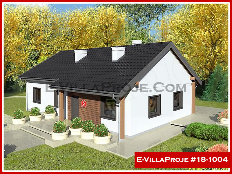 CVL-18-1004 • 141 m² 4+1 Tek Katlı Çelik Villa - Mimari Kat Planı ve Dış Cephe