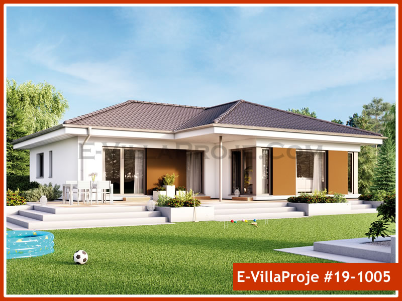 CVL-19-1005 • 141 m² 4+1 Tek Katlı Çelik Villa - Mimari Kat Planı ve Dış Cephe