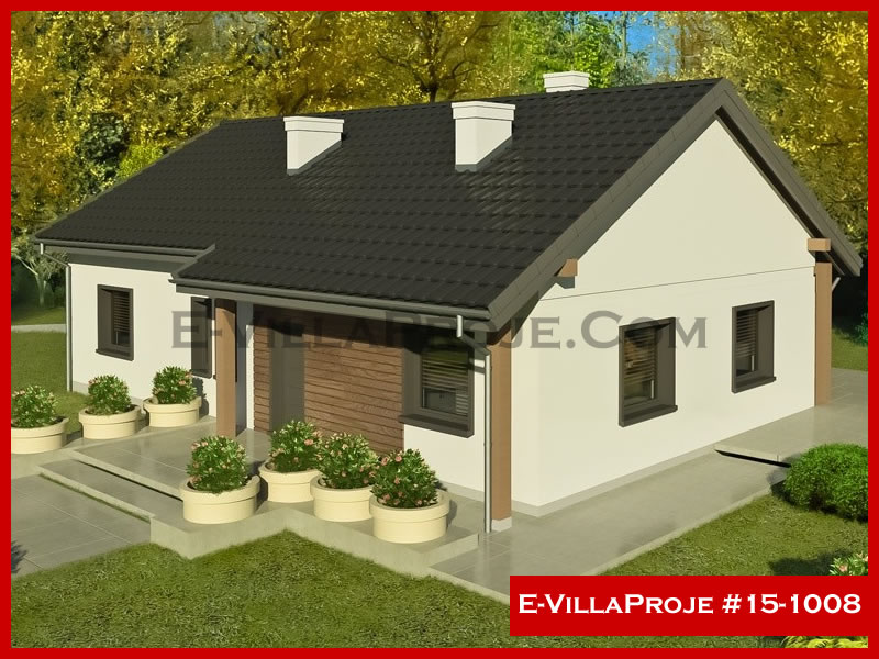 CVL-15-1008 • 141 m² 4+1 Tek Katlı Çelik Villa - Mimari Kat Planı ve Dış Cephe