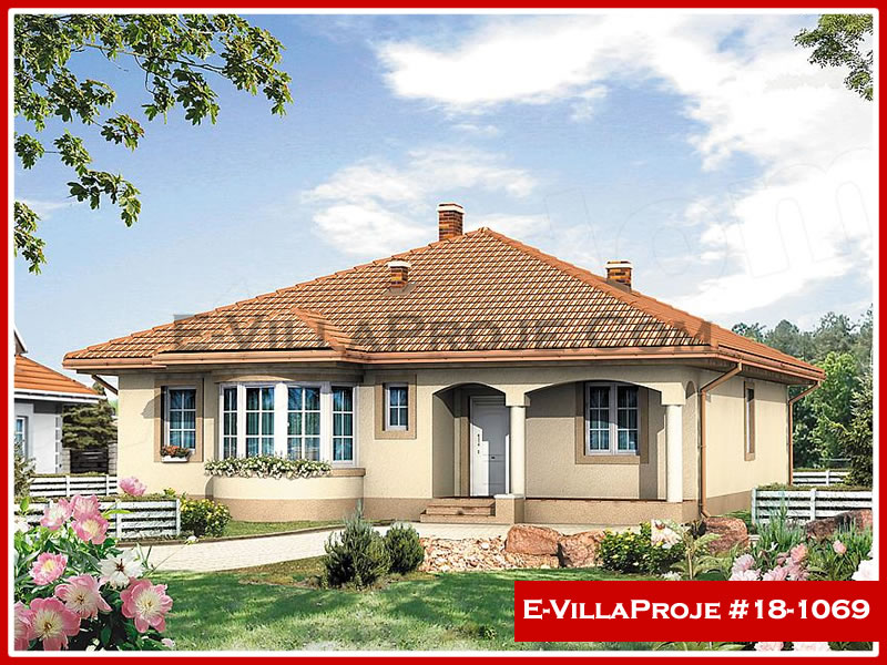 CVL-18-1069 • 141 m² 4+1 Tek Katlı Çelik Villa - Mimari Kat Planı ve Dış Cephe