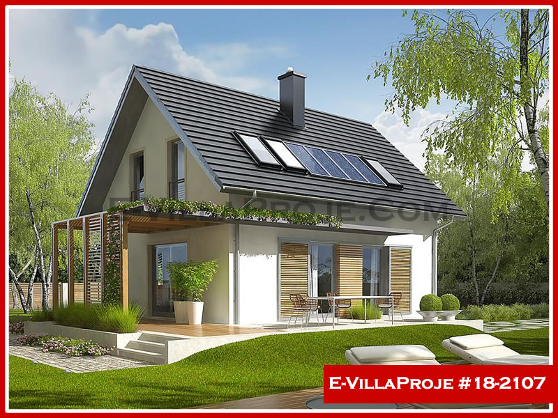 CVL-18-2107 • 142 m² 4+1 Dubleks Çelik Villa - Mimari Kat Planı ve Dış Cephe