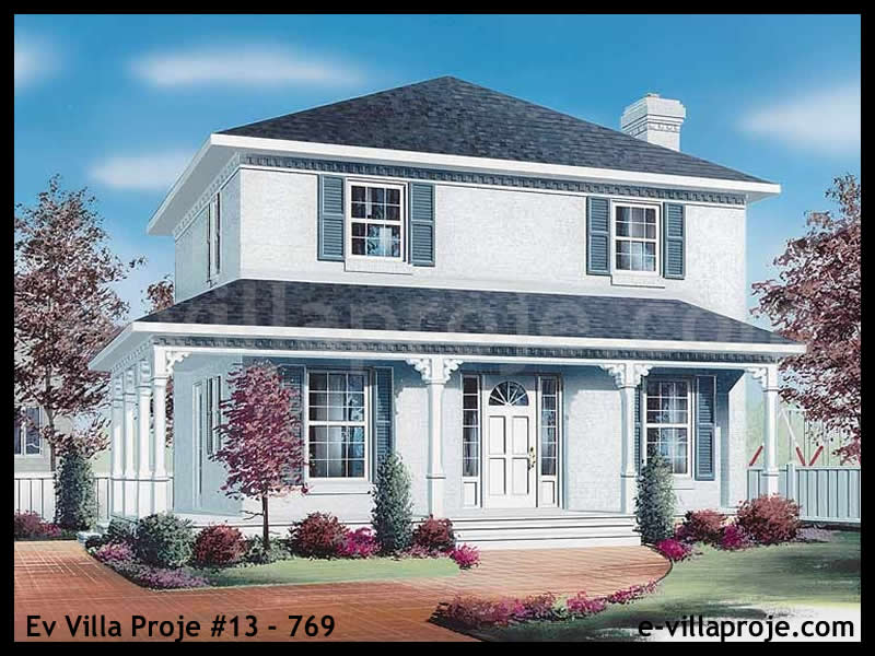 CVL-13-769 • 142 m² 4+1 Dubleks Çelik Villa - Mimari Kat Planı ve Dış Cephe