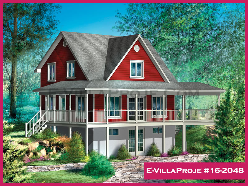 CVL-16-2048 • 142 m² 4+1 Dubleks Çelik Villa - Mimari Kat Planı ve Dış Cephe