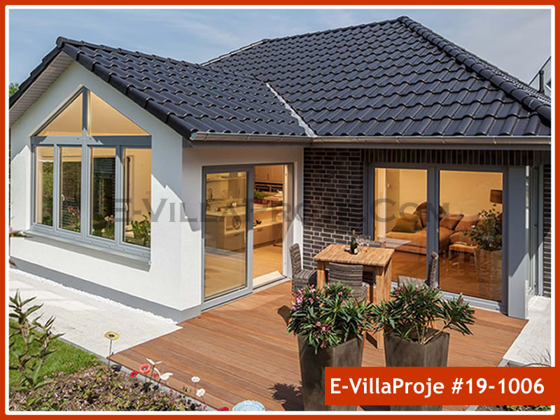 CVL-19-1006 • 142 m² 4+1 Tek Katlı Çelik Villa - Mimari Kat Planı ve Dış Cephe