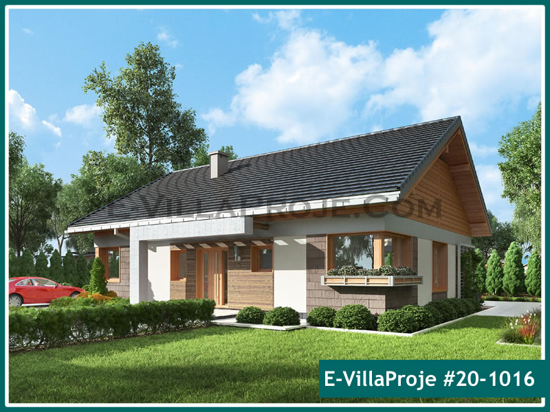 CVL-20-1016 • 142 m² 4+1 Tek Katlı Çelik Villa - Mimari Kat Planı ve Dış Cephe