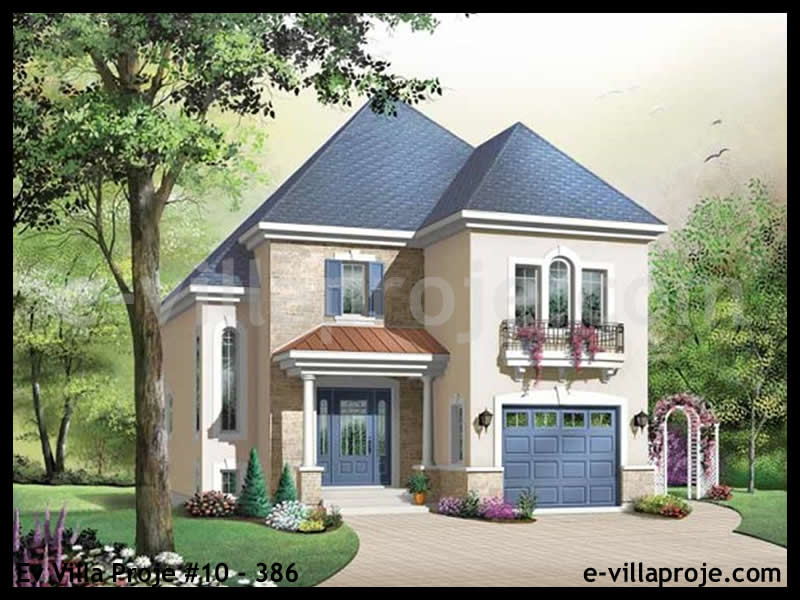 CVL-10-386 • 143 m² 4+1 Dubleks Çelik Villa - Mimari Kat Planı ve Dış Cephe