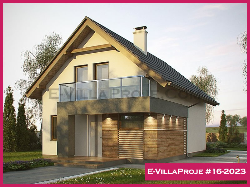 CVL-16-2023 • 143 m² 4+1 Dubleks Çelik Villa - Mimari Kat Planı ve Dış Cephe