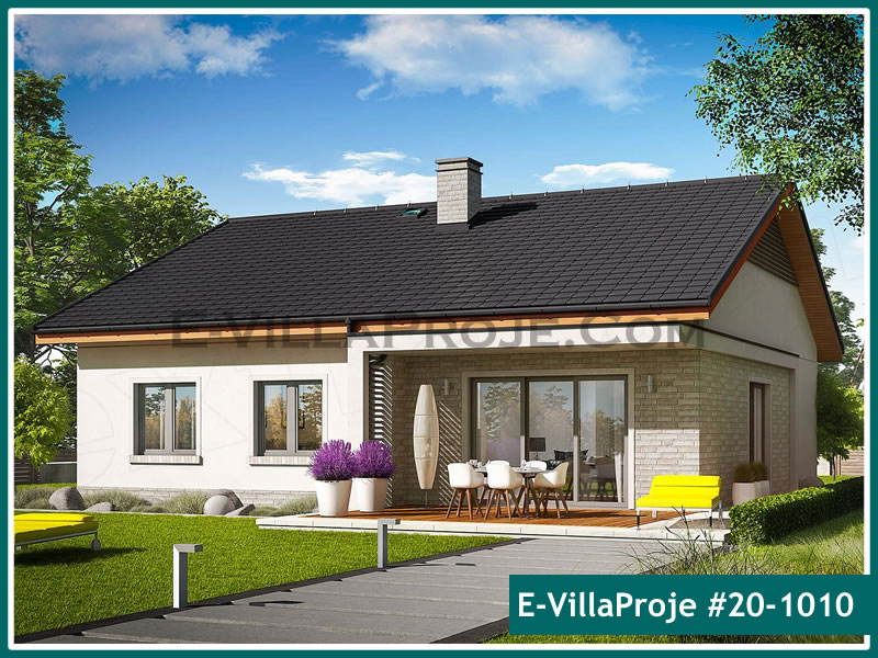 CVL-20-1010 • 143 m² 4+1 Tek Katlı Çelik Villa - Mimari Kat Planı ve Dış Cephe