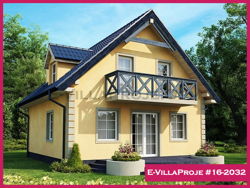 CVL-16-2032 • 144 m² 4+1 Dubleks Çelik Villa - Mimari Kat Planı ve Dış Cephe