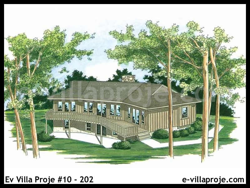 CVL-10-202 • 144 m² 4+1 Tek Katlı Çelik Villa - Mimari Kat Planı ve Dış Cephe