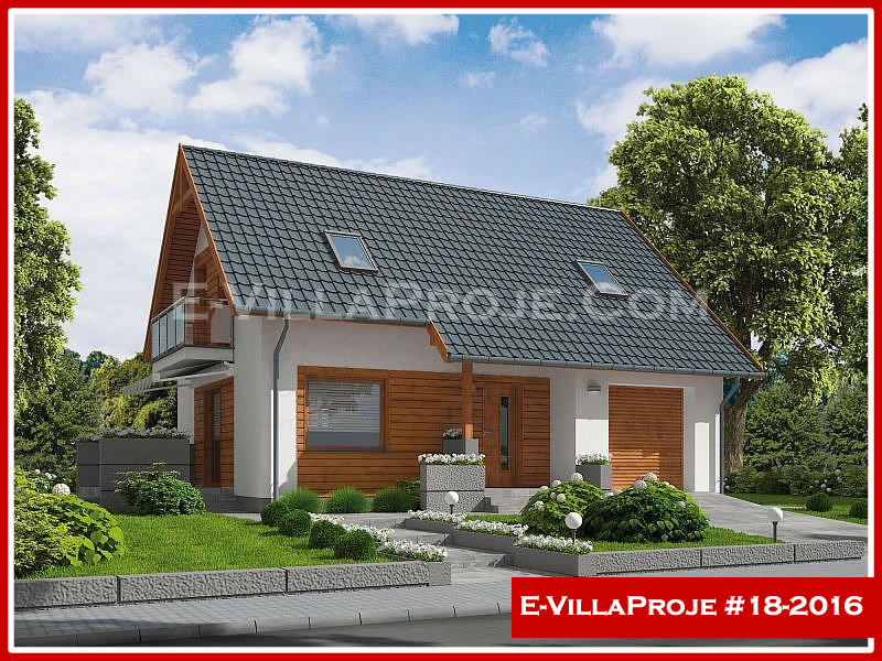 CVL-18-2016 • 145 m² 4+1 Dubleks Çelik Villa - Mimari Kat Planı ve Dış Cephe