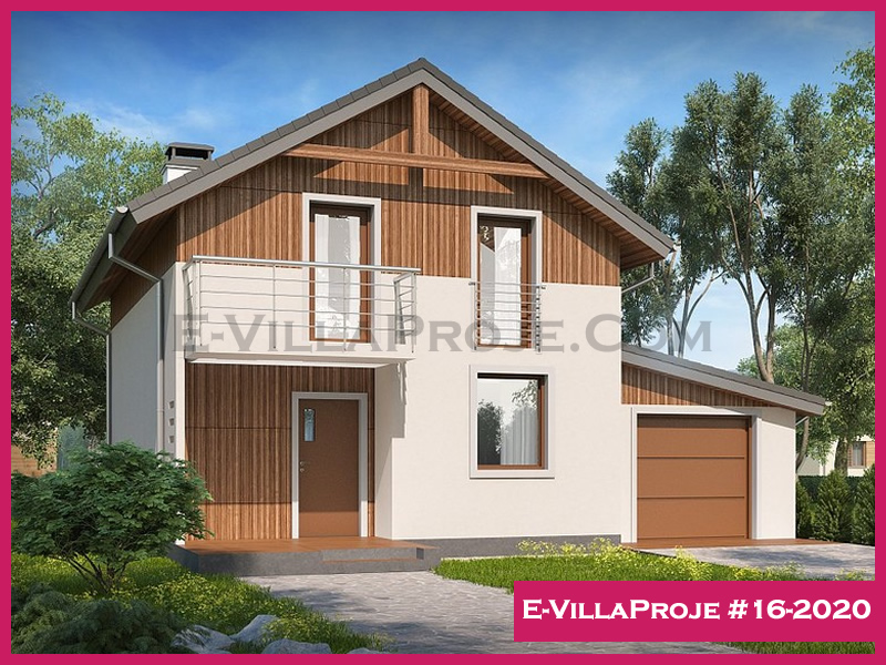 CVL-16-2020 • 145 m² 4+1 Tek Katlı Çelik Villa - Mimari Kat Planı ve Dış Cephe