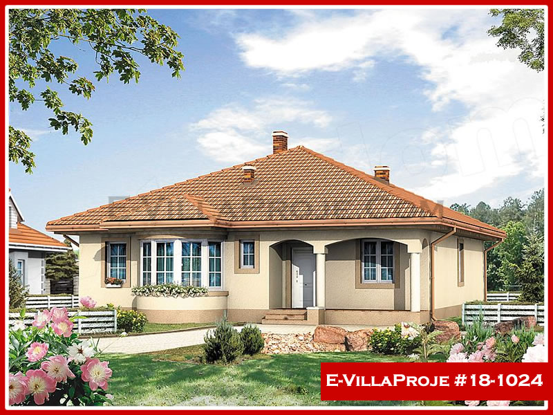 CVL-18-1024 • 145 m² 4+1 Tek Katlı Çelik Villa - Mimari Dış Cephe ve Kat Planı
