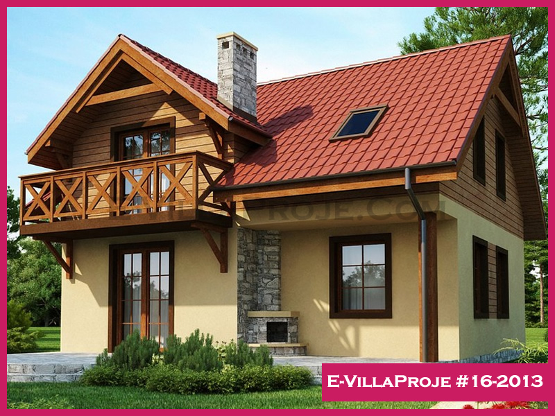 CVL-16-2013 • 146 m² 4+1 Dubleks Çelik Villa - Mimari Kat Planı ve Dış Cephe