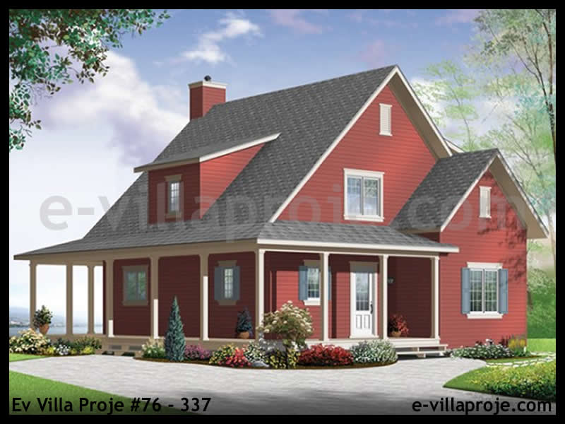 CVL-76-337 • 146 m² 4+1 Dubleks Çelik Villa - Mimari Kat Planı ve Dış Cephe