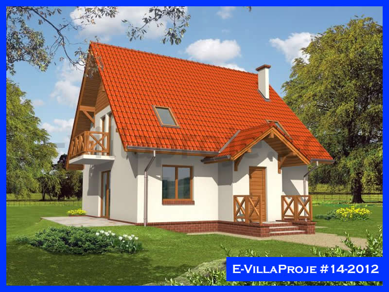 CVL-14-2012 • 146 m² 4+1 Dubleks Çelik Villa - Mimari Dış Cephe ve Kat Planı