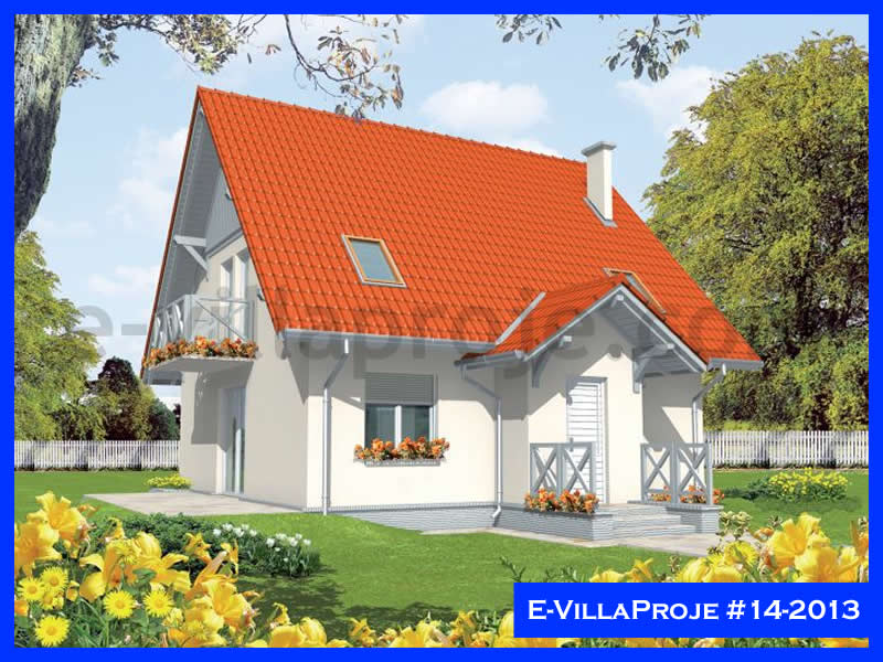 CVL-14-2013 • 146 m² 4+1 Dubleks Çelik Villa - Mimari Kat Planı ve Dış Cephe