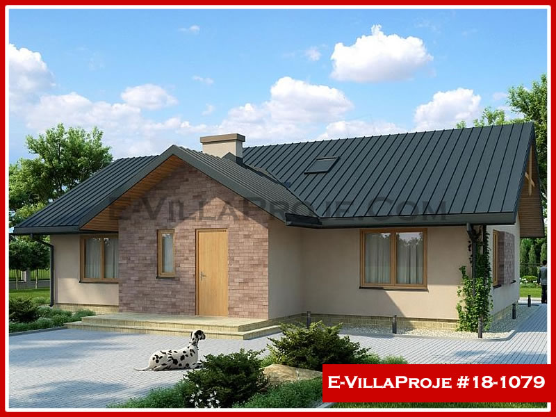 CVL-18-1079 • 147 m² 4+1 Tek Katlı Çelik Villa - Mimari Kat Planı ve Dış Cephe