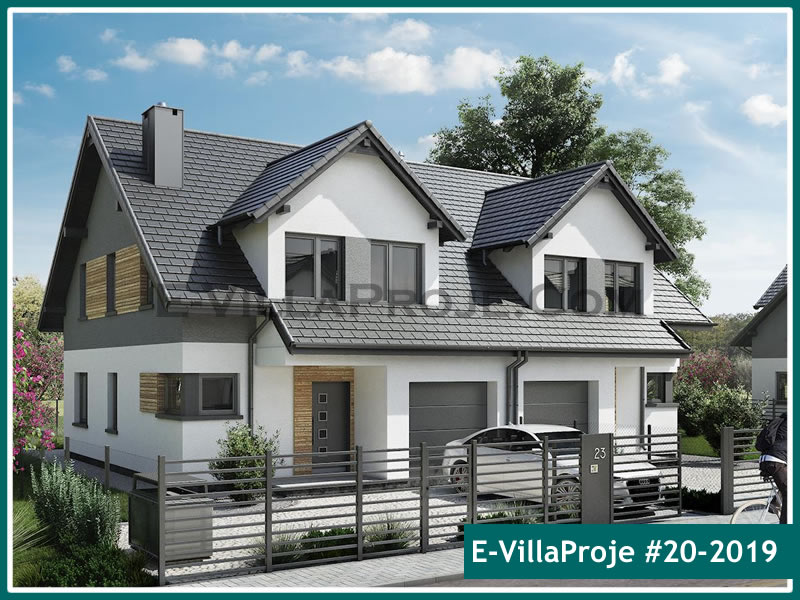 CVL-20-2019 • 148 m² 4+1 Dubleks Çelik Villa - Mimari Kat Planı ve Dış Cephe