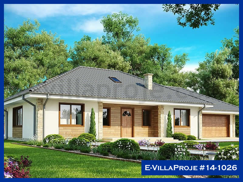 CVL-14-1026 • 148 m² 4+1 Tek Katlı Çelik Villa - Mimari Kat Planı ve Dış Cephe