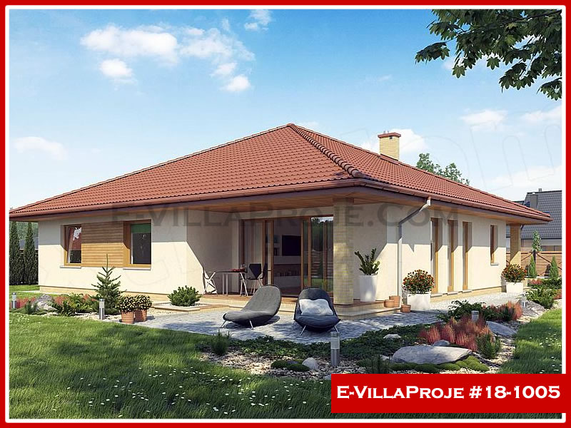 CVL-18-1005 • 149 m² 4+1 Tek Katlı Çelik Villa - Mimari Kat Planı ve Dış Cephe
