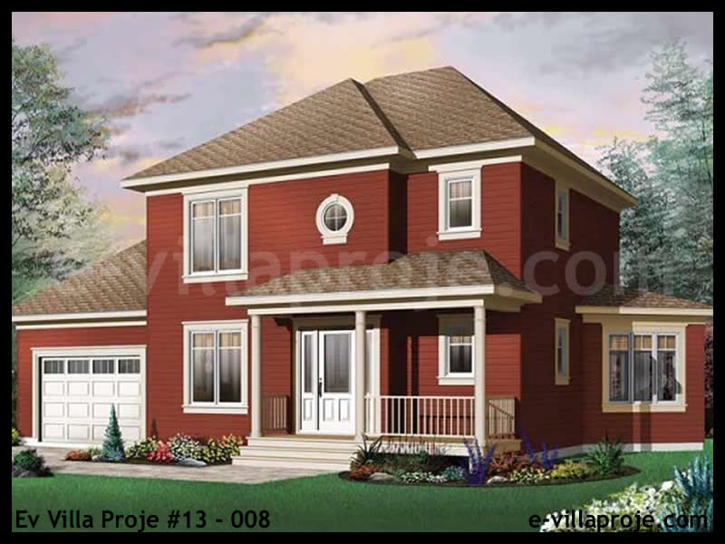 CVL-13-008 • 150 m² 4+1 Dubleks Çelik Villa - Mimari Kat Planı ve Dış Cephe